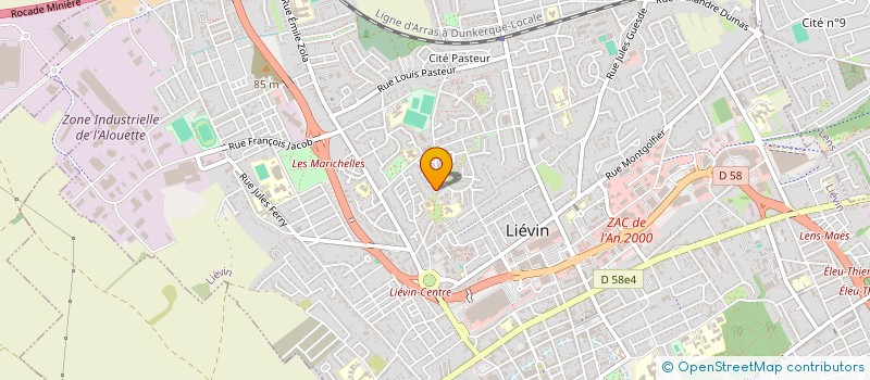 localisation de l'entreprise SCI WIART CORP  LIEVIN