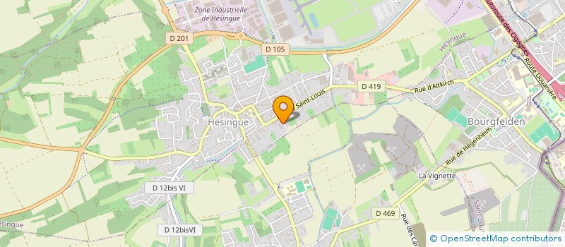 localisation de l'entreprise SCI WIAU  HESINGUE