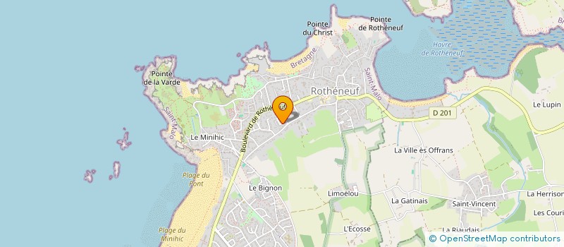 localisation de l'entreprise SCI WIBARA  SAINT-MALO