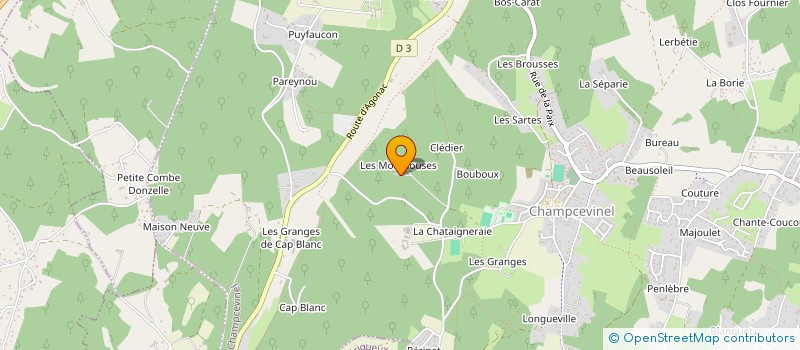 localisation de l'entreprise SCI WICHAREM  CHAMPCEVINEL