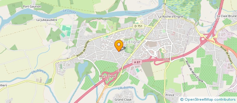 localisation de l'entreprise SCI WICKLOW  MURS-ERIGNE