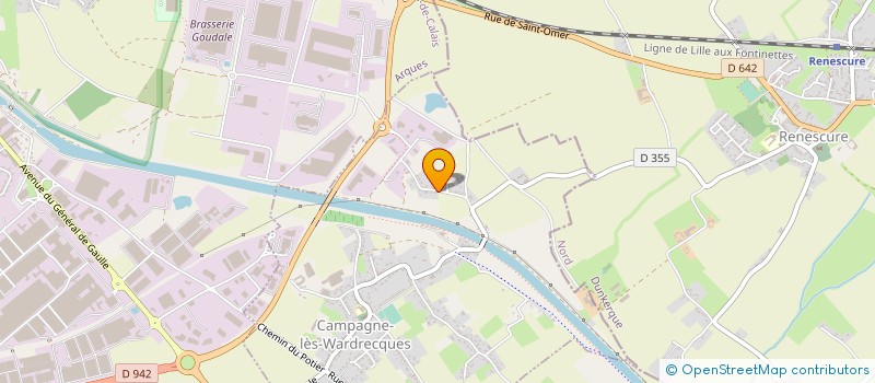 localisation de l'entreprise SCI WIDENT  CAMPAGNE-LES-WARDRECQUES