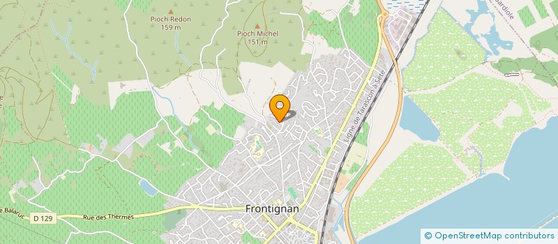 localisation de l'entreprise SCI WIF à FRONTIGNAN