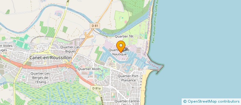 localisation de l'entreprise SCI WIGWAM  CANET-EN-ROUSSILLON