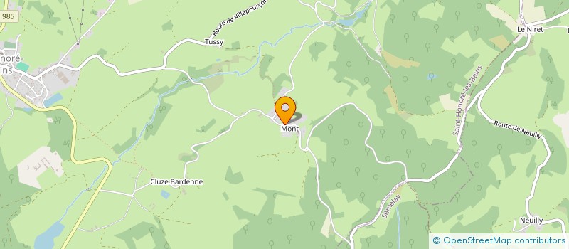 localisation de l'entreprise SCI WIJMA EN VAN VEEN  SAINT-HONORE-LES-BAINS