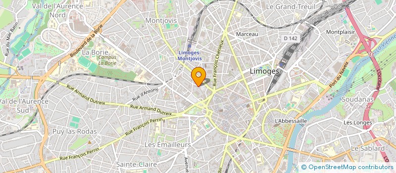 localisation de l'entreprise SCI WILAUNIMAX à LIMOGES