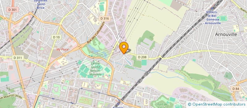 localisation de l'entreprise SCI WILCAM  SARCELLES