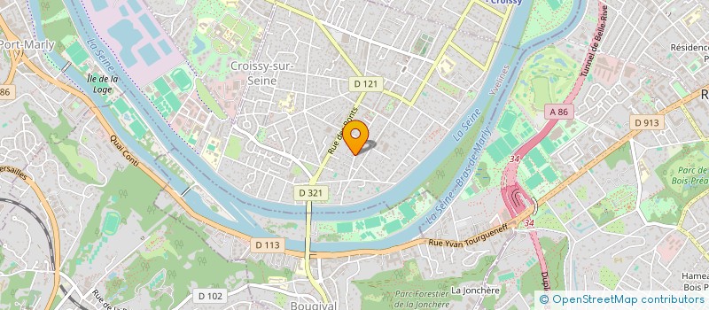 localisation de l'entreprise SCI WILFRID à CROISSY-SUR-SEINE