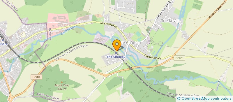 localisation de l'entreprise SCI WILFRID  TRIE-CHATEAU