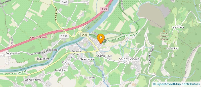 localisation de l'entreprise SCI WILFRIED  SAINT-GERVAIS