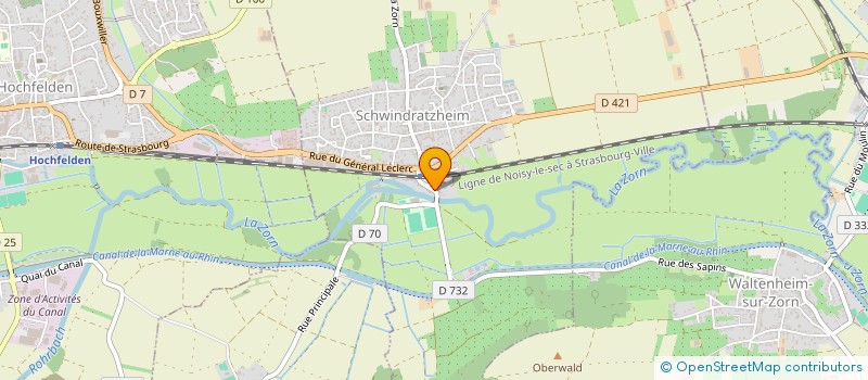 localisation de l'entreprise SCI WILL  SCHWINDRATZHEIM