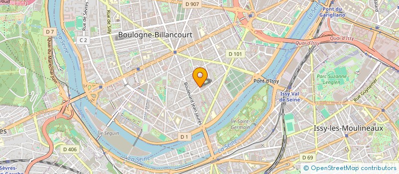 localisation de l'entreprise SCI WILO à BOULOGNE-BILLANCOURT