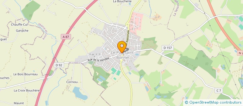 localisation de l'entreprise SCI WILPEGAN  CHOLET