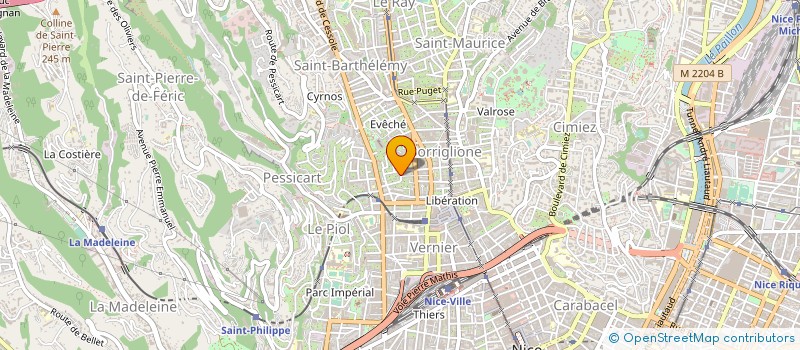 localisation de l'entreprise SCI WILSIM à NICE