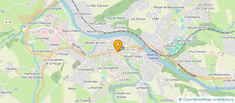localisation de l'entreprise SCI WILSON à AIXE-SUR-VIENNE