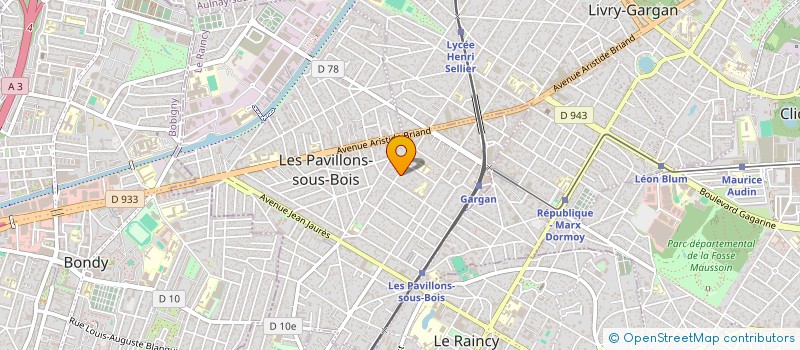 localisation de l'entreprise SCI WILSON à LES PAVILLONS-SOUS-BOIS