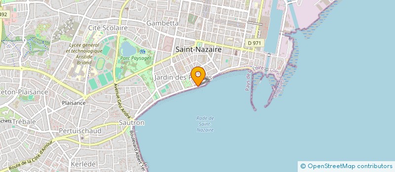 localisation de l'entreprise SCI WILSON  SAINT-NAZAIRE