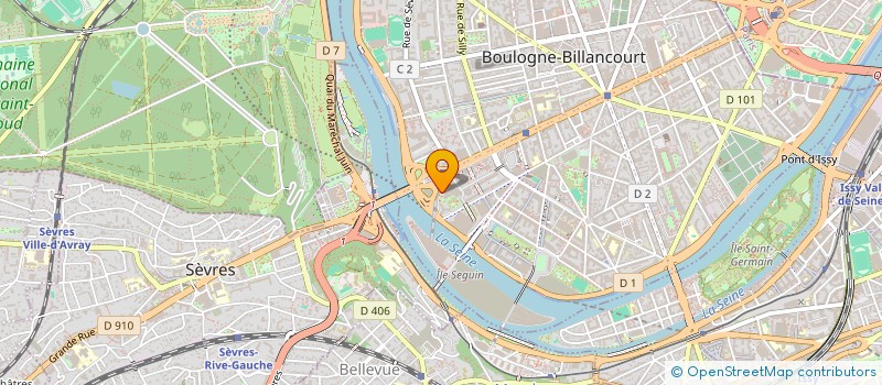 localisation de l'entreprise SCI WILSON CENTRE à BOULOGNE-BILLANCOURT