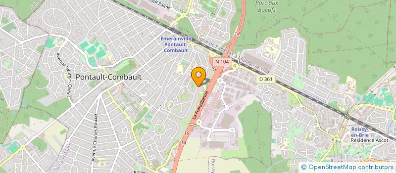localisation de l'entreprise SCI WILY à PONTAULT-COMBAULT