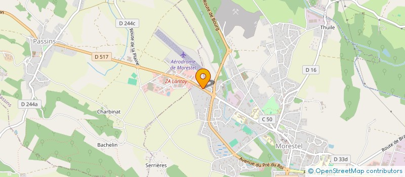 localisation de l'entreprise SCI WIM  MORESTEL