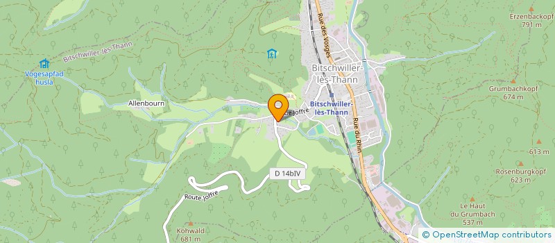 localisation de l'entreprise SCI WIMA  BITSCHWILLER-LES-THANN