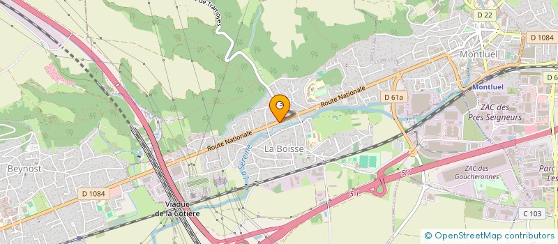 localisation de l'entreprise SCI WIMAROGA  LA BOISSE