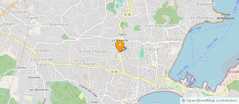 localisation de l'entreprise SCI WIMIMA à LA SEYNE-SUR-MER