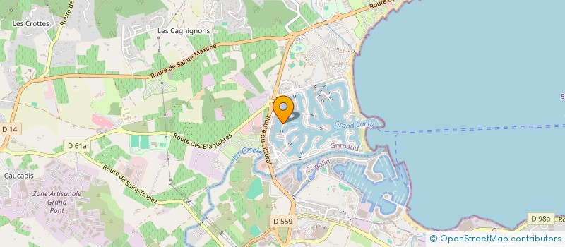 localisation de l'entreprise SCI WINDISCH ET CO à GRIMAUD