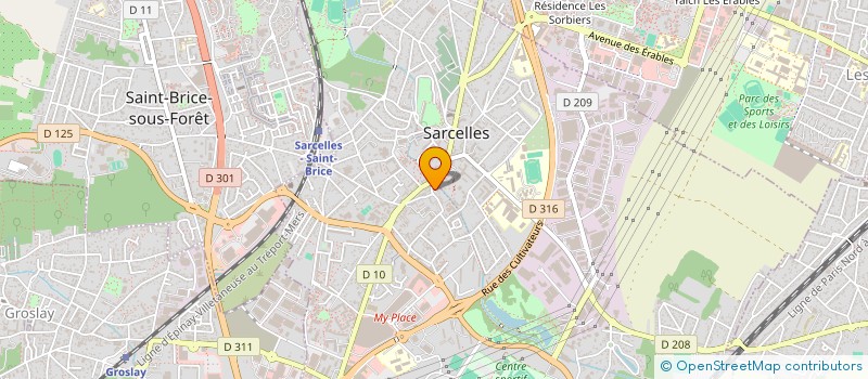 localisation de l'entreprise SCI WINIRA à SARCELLES