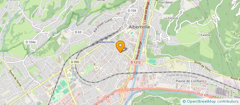 localisation de l'entreprise SCI WINNER  ALBERTVILLE