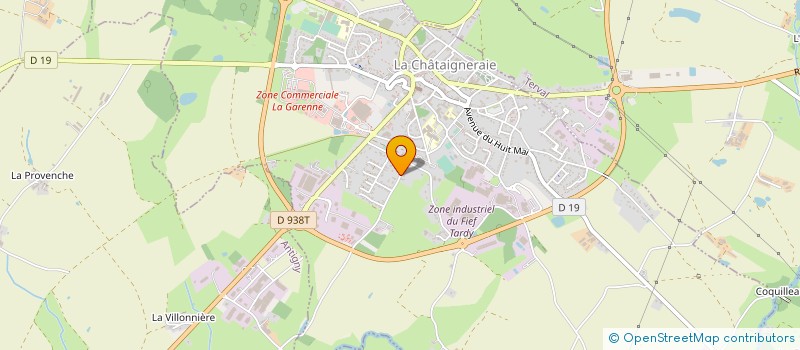 localisation de l'entreprise SCI WINO  LA CHATAIGNERAIE