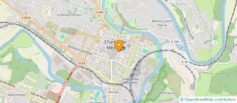 localisation de l'entreprise SCI WINSTON RTJ 1 PL WINSTON CHURCHILL  CHARLEVILLE-MEZIERES