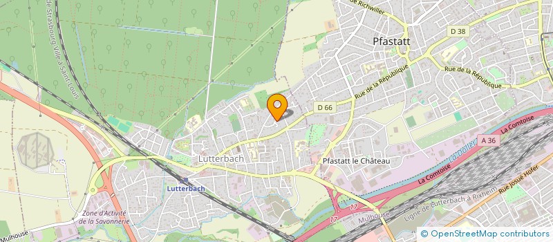 localisation de l'entreprise SCI WINTENBERGER  LUTTERBACH