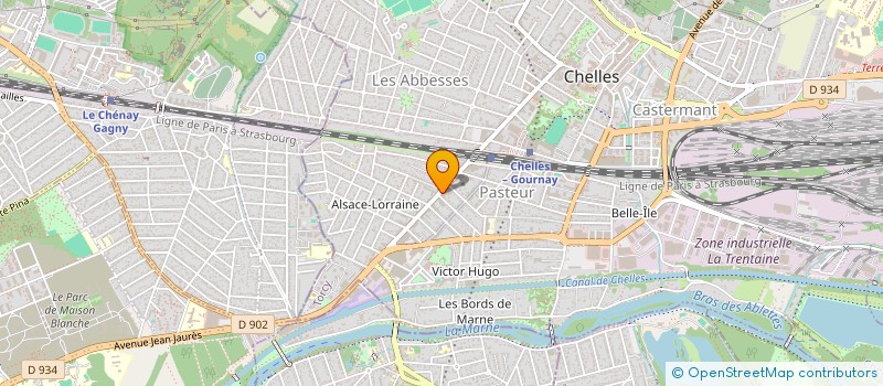 localisation de l'entreprise SCI WINZIG  CHELLES