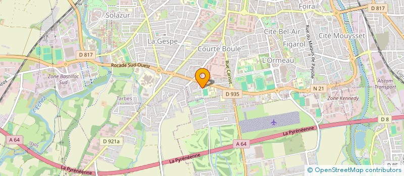 localisation de l'entreprise SCI WIS  TARBES