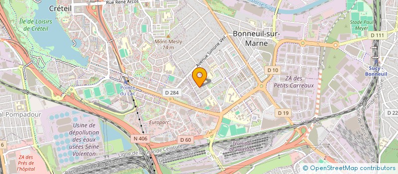 localisation de l'entreprise SCI WISPHERE à BONNEUIL-SUR-MARNE