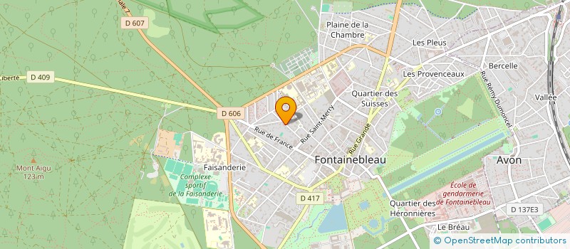 localisation de l'entreprise SCI WISTERIA  FONTAINEBLEAU