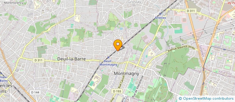 localisation de l'entreprise SCI WISUEL  DEUIL-LA-BARRE