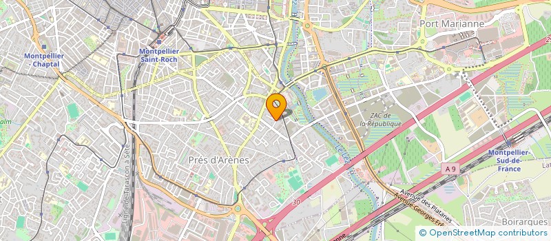localisation de l'entreprise SCI WITOCI à MONTPELLIER