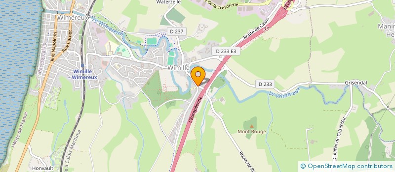 localisation de l'entreprise SCI WIWI  WIMILLE
