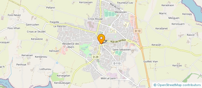 localisation de l'entreprise SCI WIZARD OZ  LANNILIS