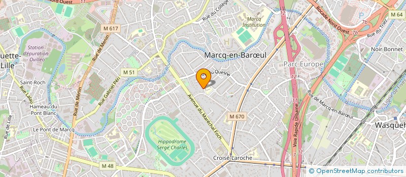 localisation de l'entreprise SCI WIZIMMO à MARCQ-EN-BARŒUL