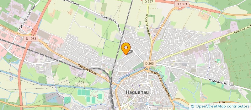 localisation de l'entreprise SCI WIZZO  HAGUENAU