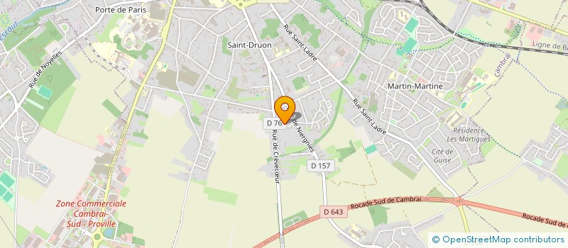 localisation de l'entreprise SCI WJ à CAMBRAI