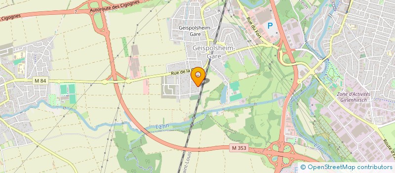 localisation de l'entreprise SCI WK  GEISPOLSHEIM