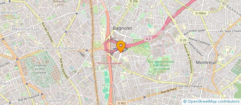 localisation de l'entreprise SCI WL 13.16 à BAGNOLET