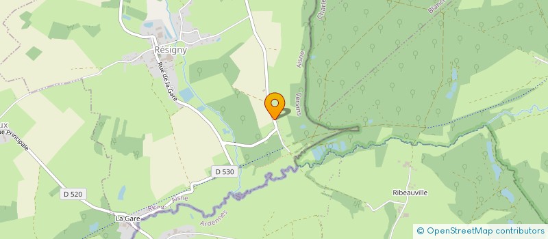 localisation de l'entreprise SCI WL  RESIGNY