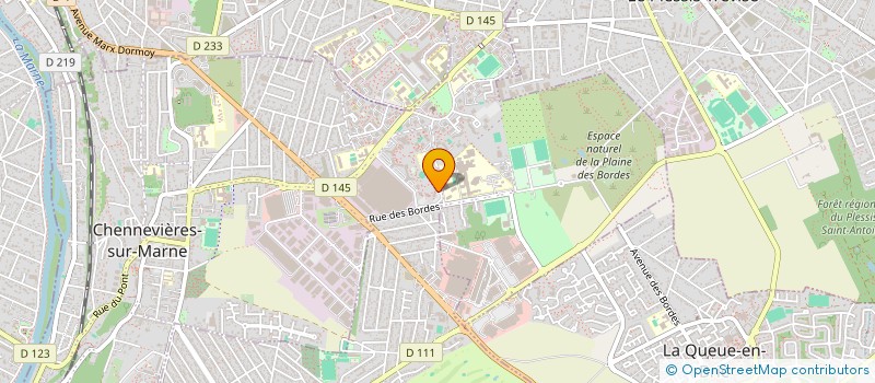 localisation de l'entreprise SCI WMG INVEST  CHENNEVIERES-SUR-MARNE