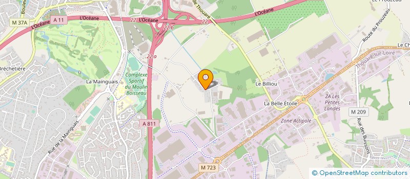 localisation de l'entreprise SCI WMK  CARQUEFOU