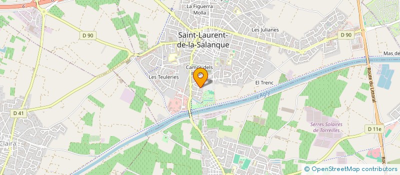 localisation de l'entreprise SCI WOERNER  SAINT-LAURENT-DE-LA-SALANQUE